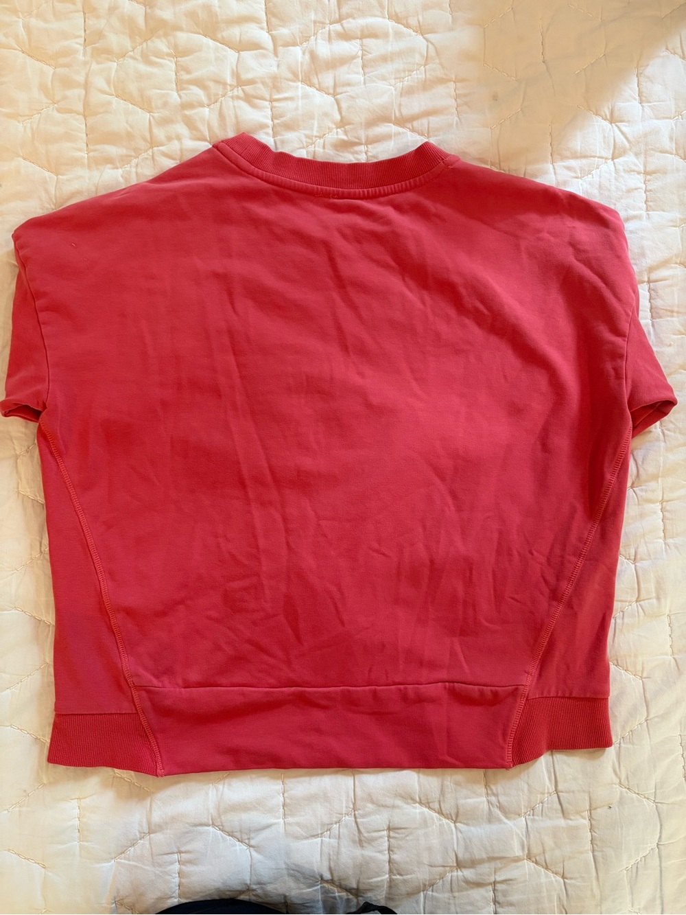 Vuori Women's Sedona Crewneck Sweatshirt in Bright Red - Picture 3 of 4